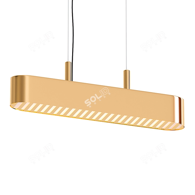 Sleek Colt Pendant Light 3D model image 1