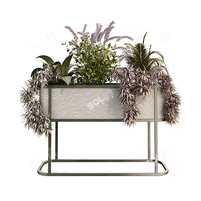 Botanical Bliss: 192-Piece Plant Box Set 3D model image 3