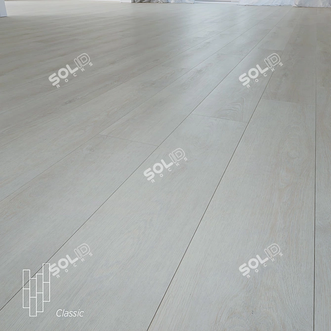 St. Moritz Oak Flooring: High-Quality Wood Textures & Tiled Design 3D model image 1