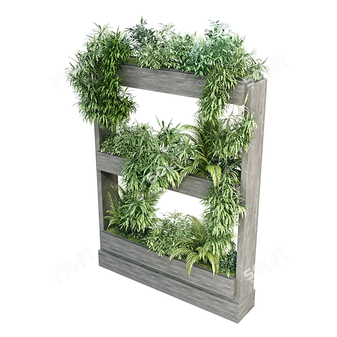 Vertical Oasis Plant Set 3D model image 4