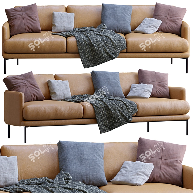 Modern Rave Sofa by LaForma 3D model image 1