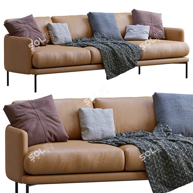 Modern Rave Sofa by LaForma 3D model image 6