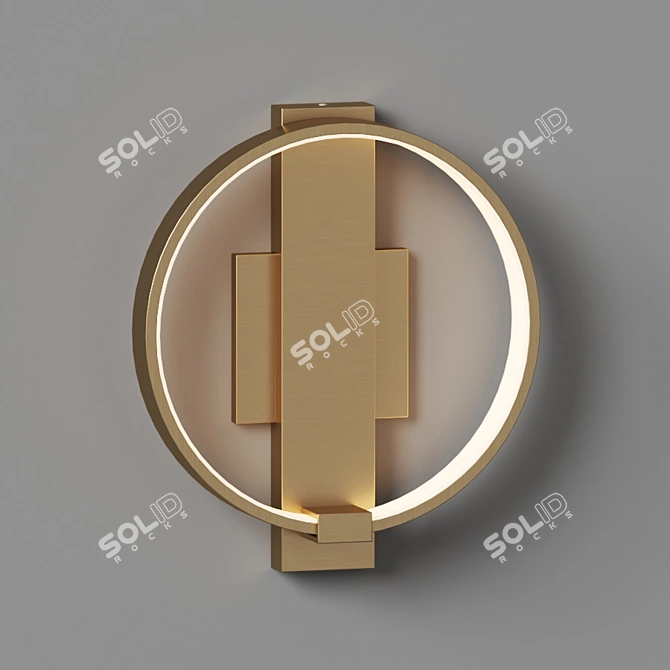 Title: Sleek Bypass LED Wall Sconce 3D model image 3