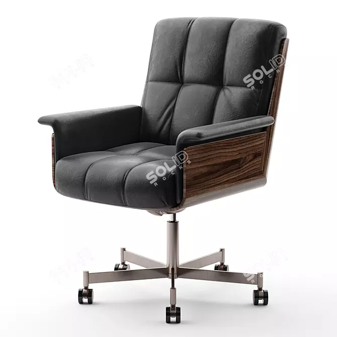  Modern Minotti Daiki Studio Chair 3D model image 3