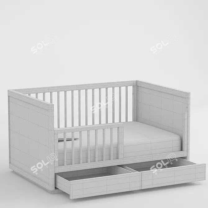 Versatile Kids Furniture Set 3D model image 2