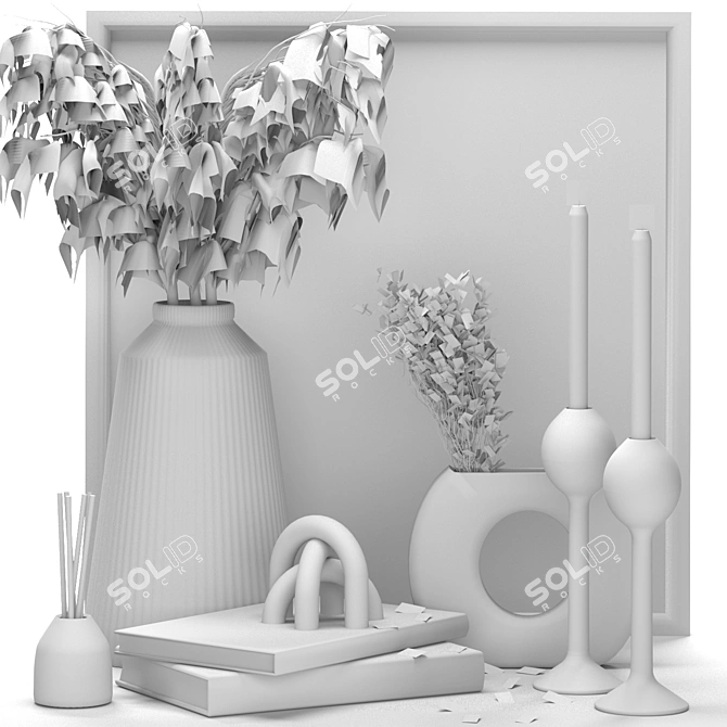 Elegant Decor 3D Model 3D model image 4