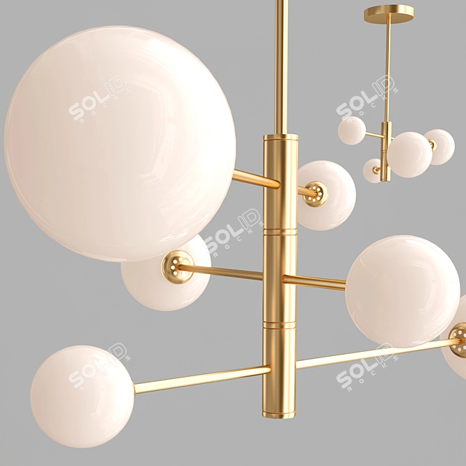 Elegant Lumion Estelle Ceiling Chandelier 3D model image 2