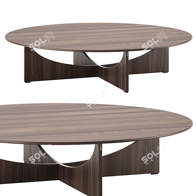 Elegant LIDO Coffee Table: Minotti Mastery 3D model image 1