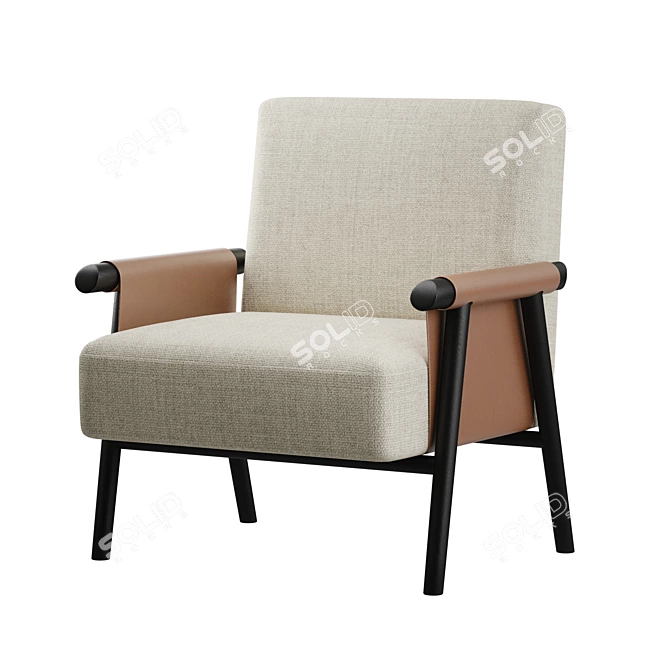 Olivya Stone Toro Chair: Modern Elegance 3D model image 1