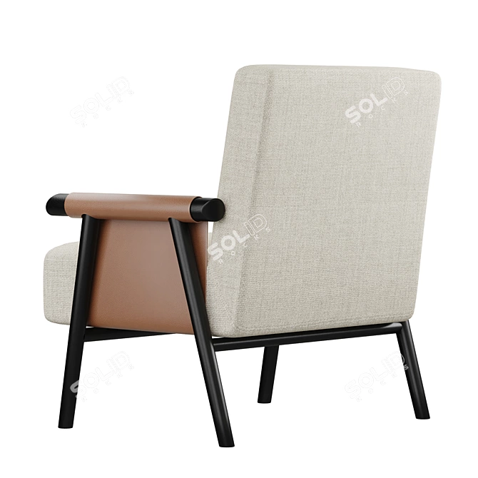 Olivya Stone Toro Chair: Modern Elegance 3D model image 2