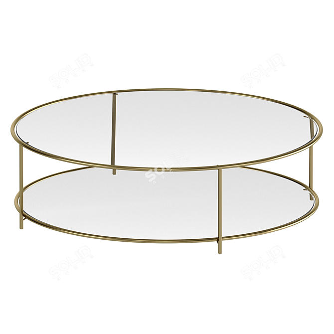 Elegant Sybil Glass Coffee Table 3D model image 1