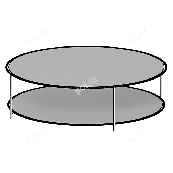 Elegant Sybil Glass Coffee Table 3D model image 3