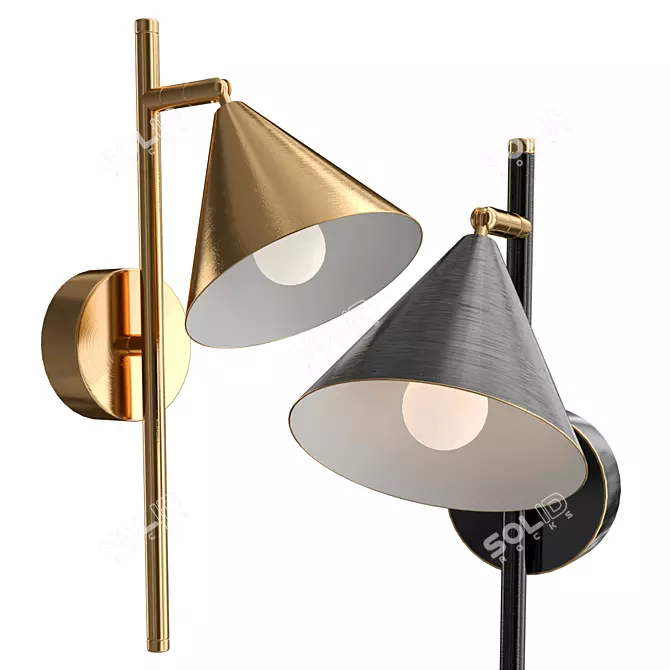 Modern Rigel Wall Lamp: Sleek Design & V-Ray Render 3D model image 1