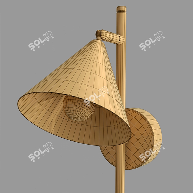 Modern Rigel Wall Lamp: Sleek Design & V-Ray Render 3D model image 3