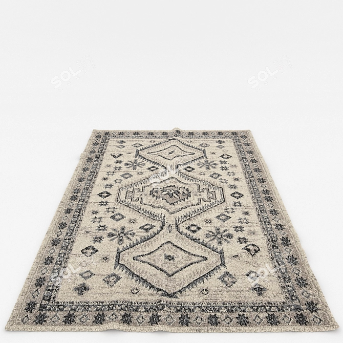 Versatile Rug Set: 6 Rugs with VRayFur, VRayDisplacementMod, and CoronaDisplacementMod 3D model image 6