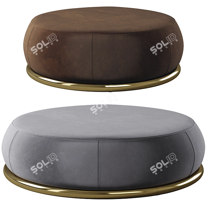 Ghidini 1961 Abbracci Ottoman - Sleek Design, Perfectly Sized 3D model image 1