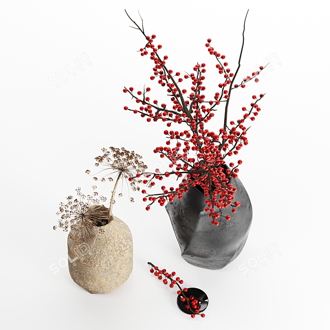 Elegant Glass Vase -  Handcrafted 3D model image 2