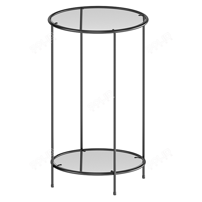 Sybil Tempered Glass Table 3D model image 1