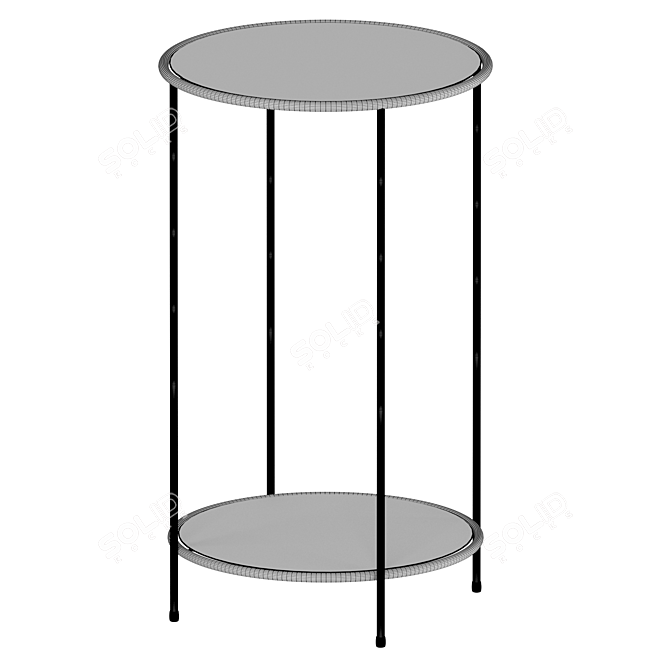 Sybil Tempered Glass Table 3D model image 3