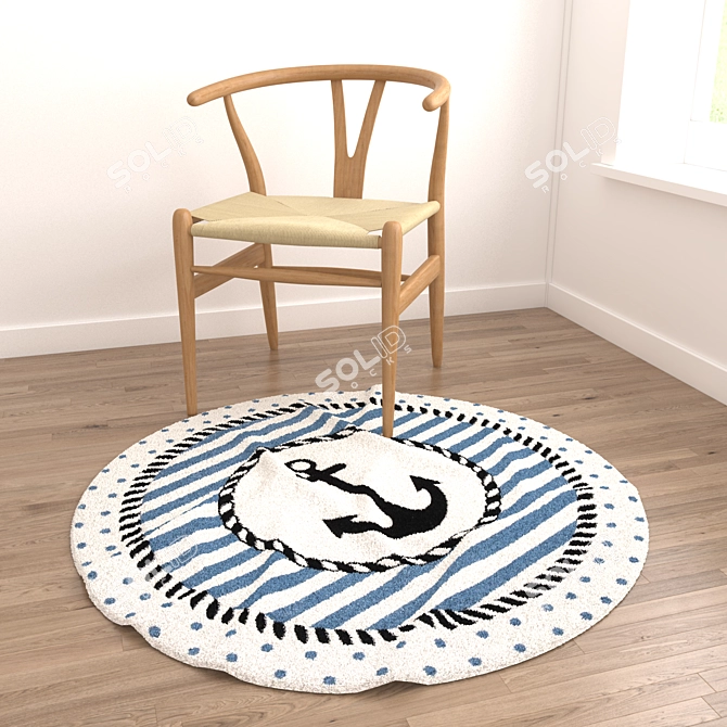 Elegant Rug Set: 8 Versatile Options 3D model image 3