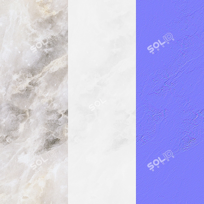 Seamless Marble Slabs 3D model image 2