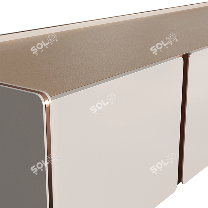 Modern TV Stand Havasu: Praddy Collection NATUR 3D model image 3