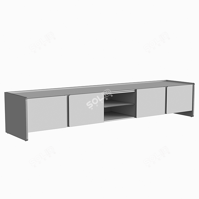 Modern TV Stand Havasu: Praddy Collection NATUR 3D model image 5