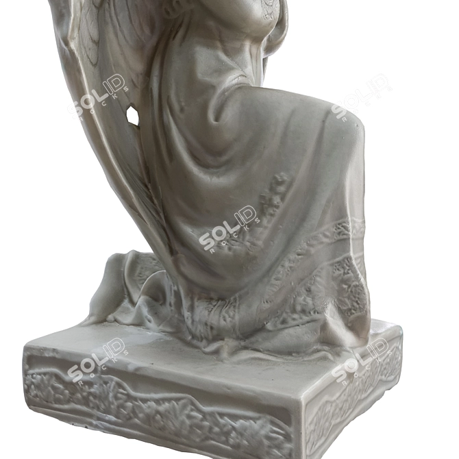 Gorgeous Heavenly Angel Statues 3D model image 3