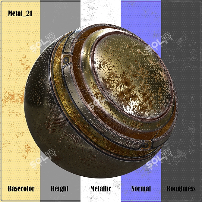 Metallic Texture Pack PBR Vol_06 3D model image 2