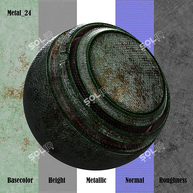 Metallic Texture Pack PBR Vol_06 3D model image 5