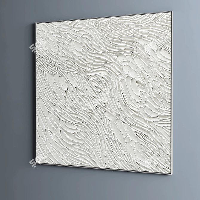 Modern Abstract Plaster Photo Frames 3D model image 4