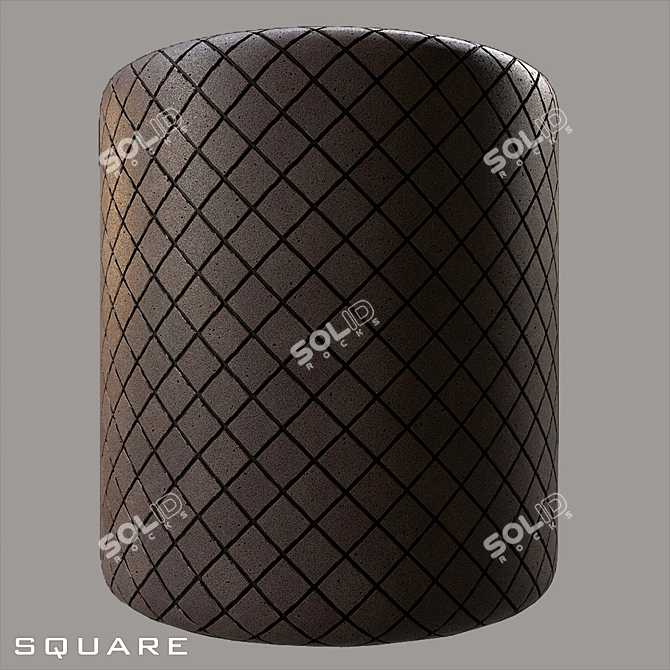 Black Granite Brick: Modern Elegance 3D model image 2