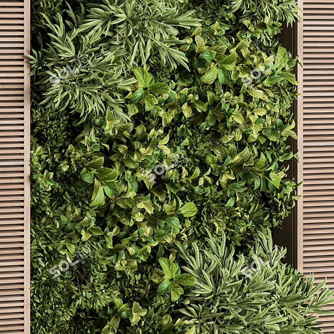 EcoWood Vertical Garden 37 3D model image 3