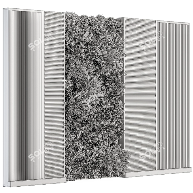 EcoWood Vertical Garden 37 3D model image 4