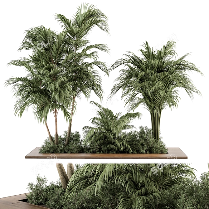 Tropical Oasis Outdoor Plant Set 3D model image 1