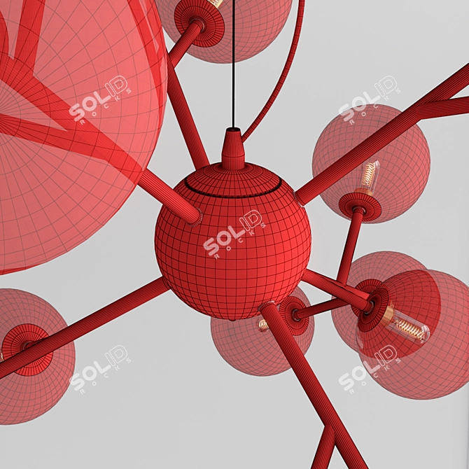 Elegant MAYTONI DALLAS Pendant 3D model image 3