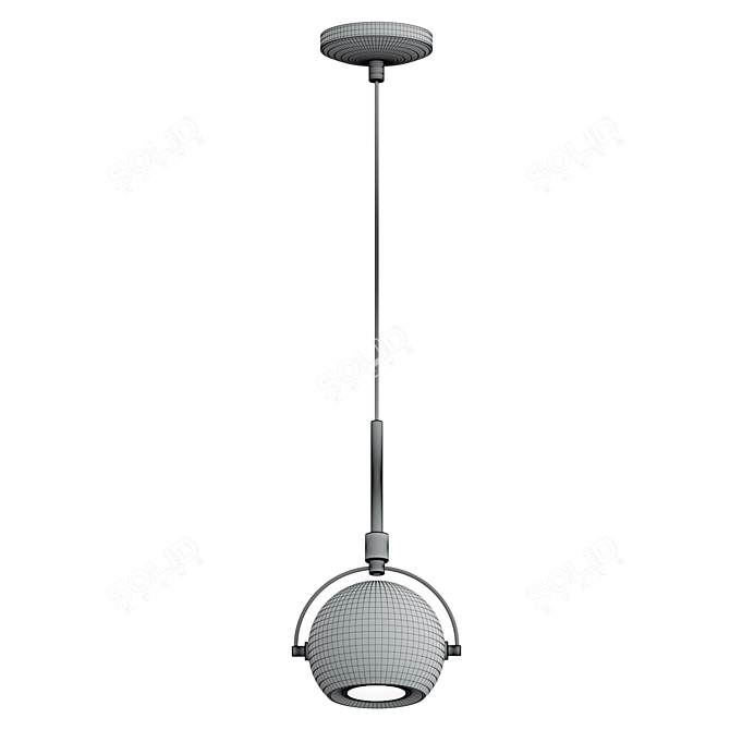 Modern Sphere Pendant Lamp 3D model image 2