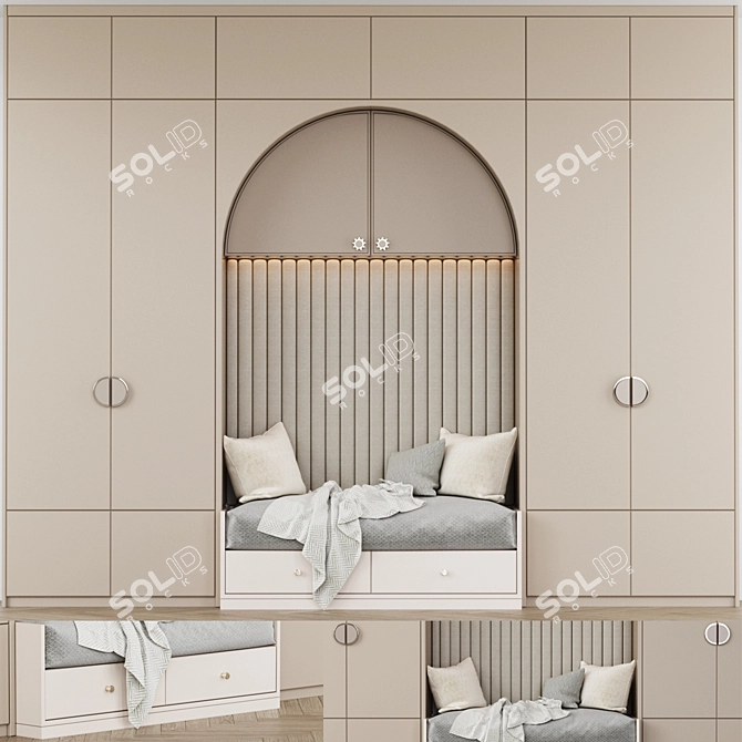 Geometric Room Decor Set 3D model image 1