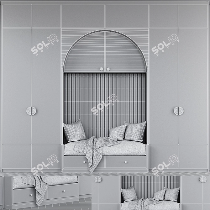 Geometric Room Decor Set 3D model image 4