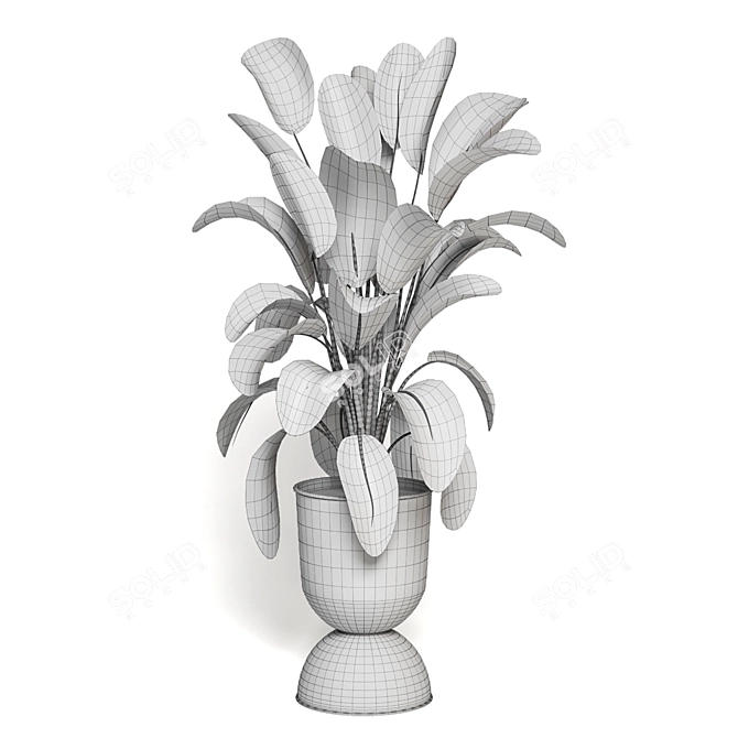 Indoor Oasis: Plant Collection 3D model image 1