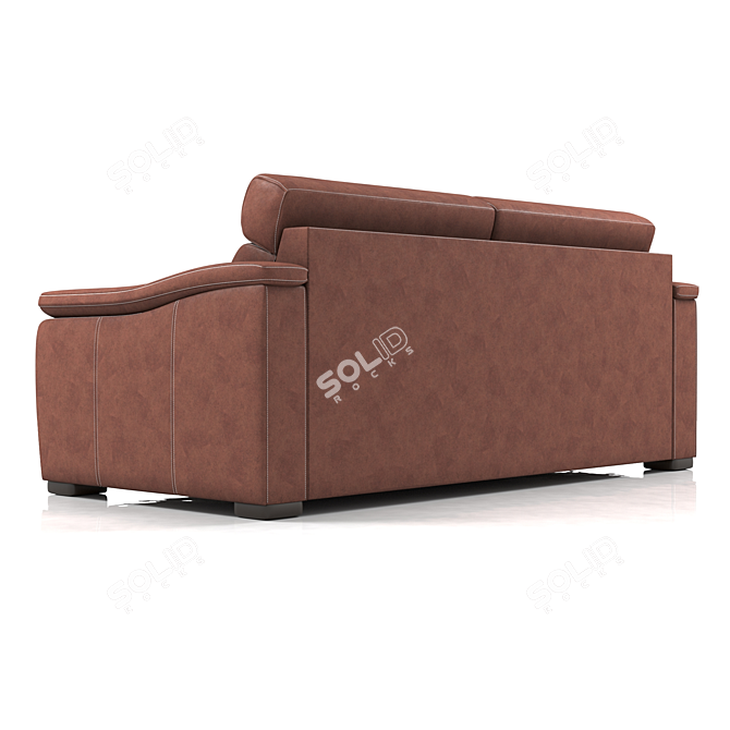 Sleek Comfort Sofa 3D model image 5