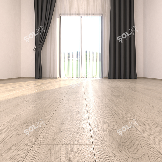 HD Textured Parquet Floor - Canapa Collection 3D model image 2