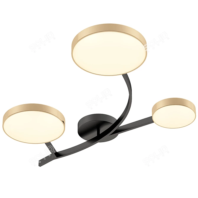 Elegant Tripoli Design Lamp 3D model image 1
