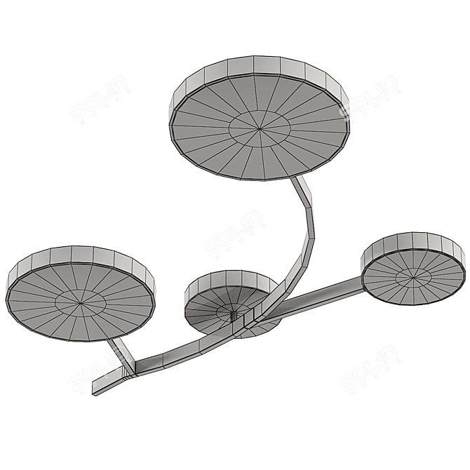 Elegant Tripoli Design Lamp 3D model image 2