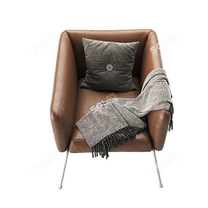 Nikos Low Armchair - Contemporary Comfort for Your Space. 3D model image 4