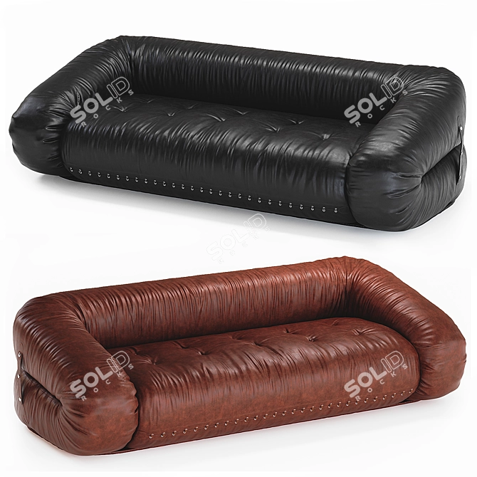 Italian Icon: Giovannetti Anfibio Sofa 3D model image 1