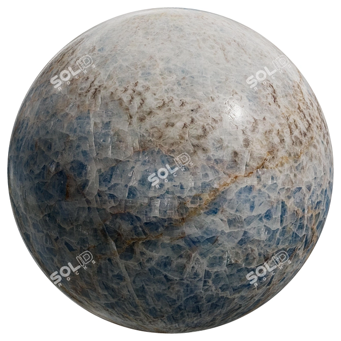 Title: Onyx Blue Diamond Marble Slabs 3D model image 2