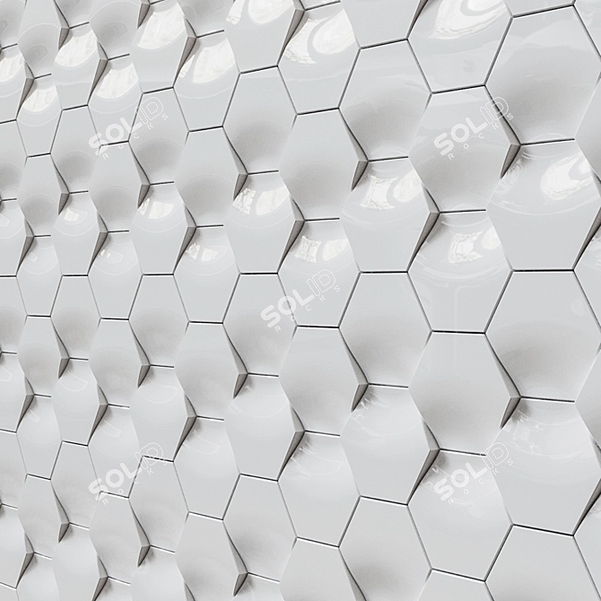 3D PANAL 2: Stylish Decorative Wall Tiles 3D model image 1