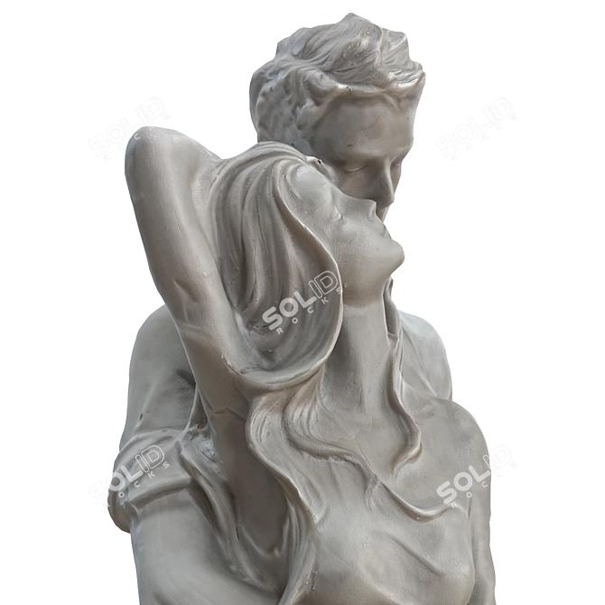 Eternal Love Sculpture 3D model image 6
