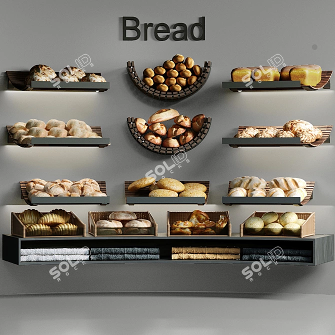 Freshly Baked Bakery Delights 3D model image 3